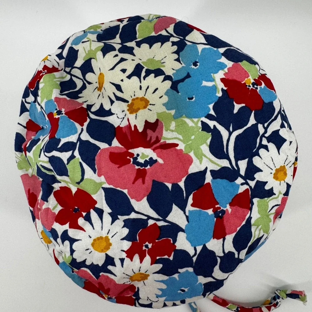 Vera Bradley Diddy Bag Retired Summer Cottage Drawstring Pouch Plastic Lined